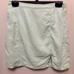 ABERCROMBIE & FITCH Linen Blend Mint Green Mini Skirt